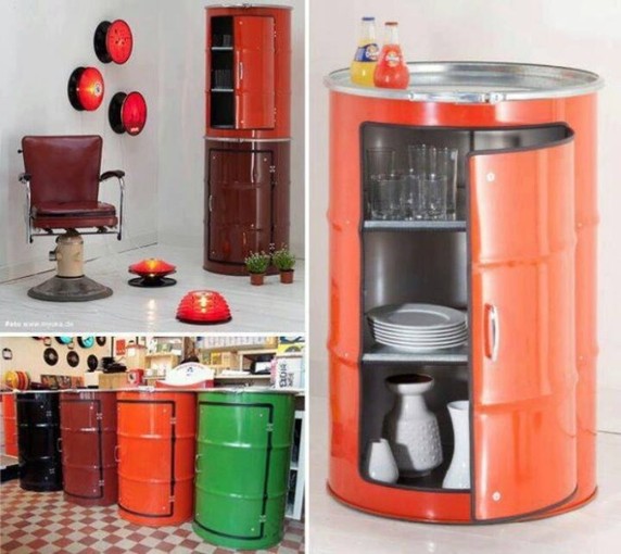 5 | Cabinets Made From Metal Barrels Source: www.architecturendesign.net