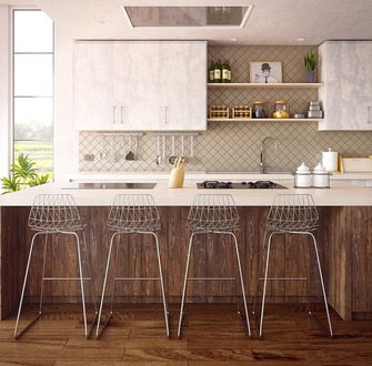 Недорогая кухонная мебель с красивым дизайном и высокой износостойкостью